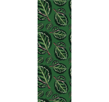 Grønn maranta blomster tapet - Tenstickers