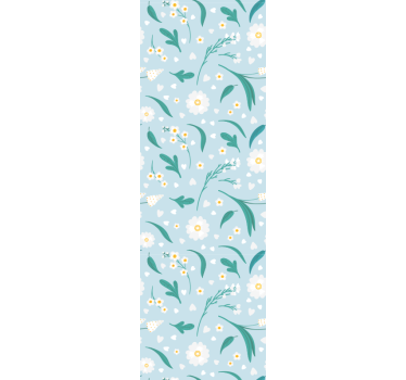 Tusenfryd blomster fallende blomster tapet - Tenstickers