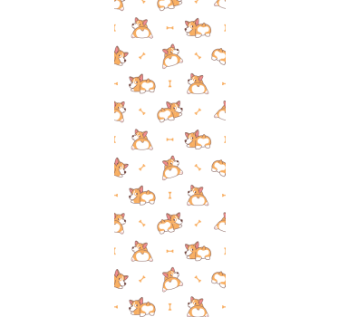 Lekne corgis hund tapet - Tenstickers