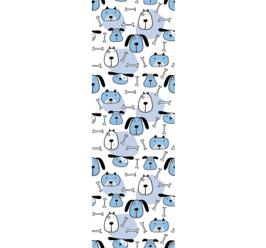 Lekne hundemønster hund tapet - Tenstickers