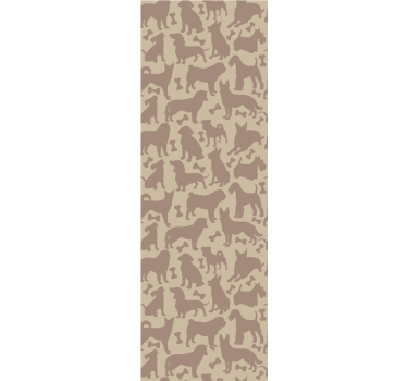 Hund tapet med kattemotiver - Tenstickers