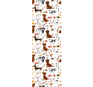 Hundekarakterer hund tapet - Tenstickers