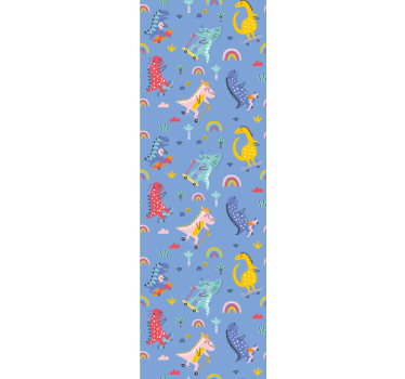 Dinosaurer på skøyter dinosaur tapet - Tenstickers