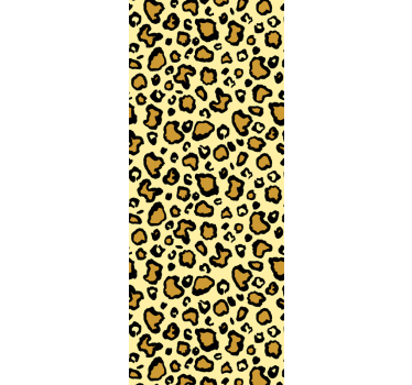 Klassisk gult mønster leopard tapet - Tenstickers