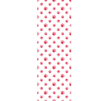 Hjerteformede kattepoter barne tapet - Tenstickers