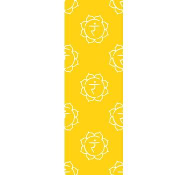 Solar plexus chakra symbol abstrakte tapet - Tenstickers