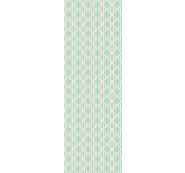Lyse farger 70-tallsmønster vintage tapet - Tenstickers