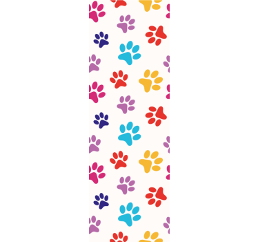 Fargerike potemønstre hund tapet - Tenstickers