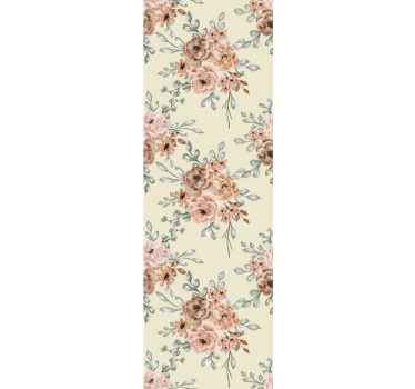 Romantiske store oljemaleriroser blomster tapet - Tenstickers
