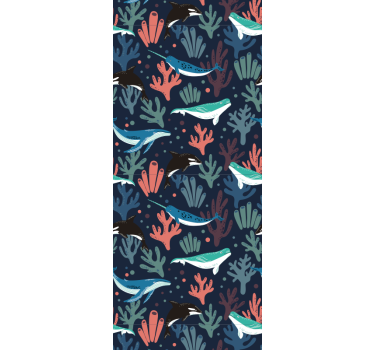 Undervannsscene tapet fisk - Tenstickers