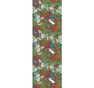 Tapet blomster fugler blant blomster - Tenstickers