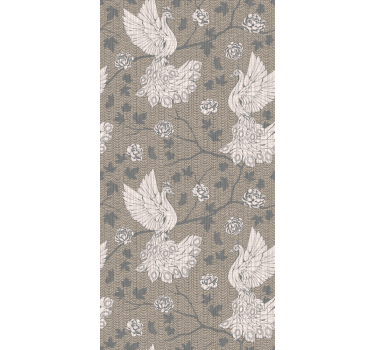 Elegant svanedesign fugletapet - Tenstickers