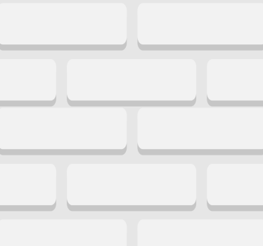 Hvite realistiske murstein tapet stue - Tenstickers