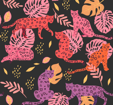 Tropisk fauna motiv tapet dyr - Tenstickers