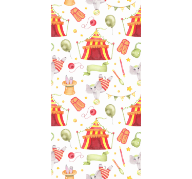 Tapet sirkustelt - Tenstickers