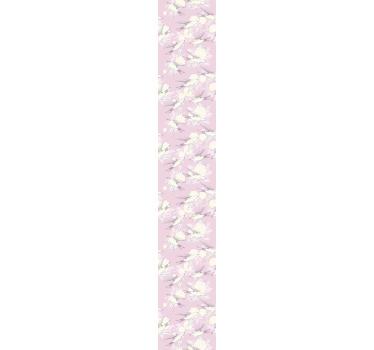 Små rosa fugler vintage stil kult dyr tapet - Tenstickers