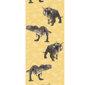 Realistiske dinosaurer i skogen kult dyr tapet - Tenstickers