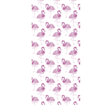 Flamingo motiv tapet dyr - Tenstickers