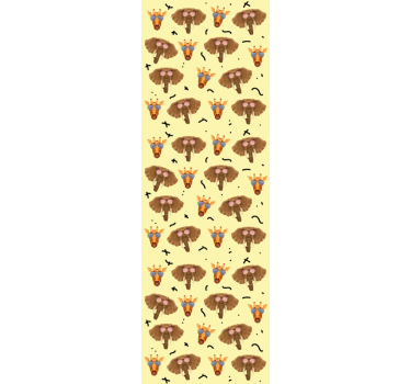 Elefanter og sjiraffer kult dyr tapet - Tenstickers