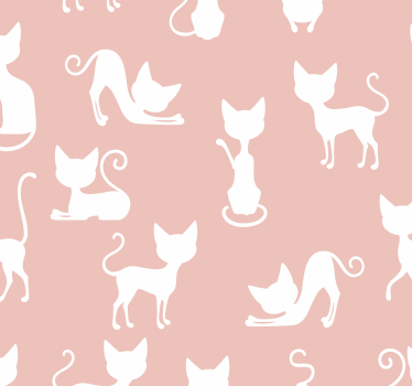 Katte silhuett katt tapet - Tenstickers