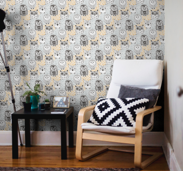 Barn ugler dyr farkerikt tapet - Tenstickers
