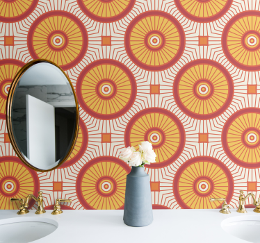 Cercles 70-tallspop sirkler tapet - Tenstickers