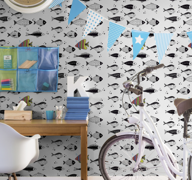 Counter flow soverom tapet - Tenstickers
