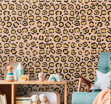 Elegant design trykk leopard tapet - Tenstickers