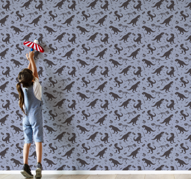 Dinosaur mønster lek dinosaur tapet - Tenstickers