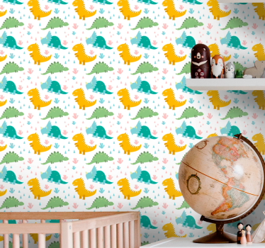 Dinosaur parade dinosaur tapet - Tenstickers