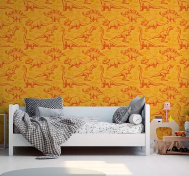 Dinosaur tegneserie dinosaur tapet - Tenstickers