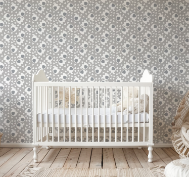 Elefant med trekanter Baby tapet - Tenstickers