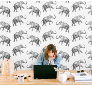 Elefant repetisjon elefant tapet - Tenstickers