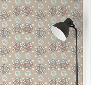 Elegant "granny chic" mønster blomster tapet - Tenstickers