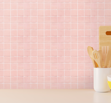 Enkle blush rosa fliser Moderne tapet - Tenstickers