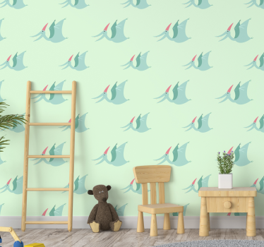 Glade pterodactyler dinosaur tapet - Tenstickers