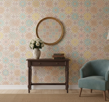 Granny chic tapet korridor - Tenstickers