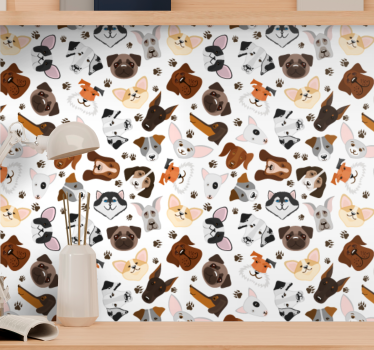 Hundesamling hund tapet - Tenstickers
