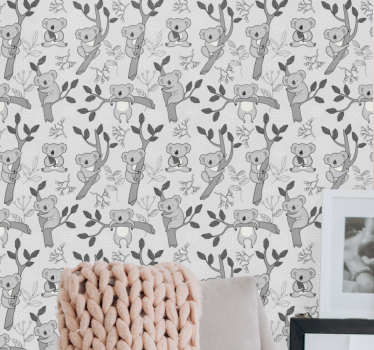 Koala mønstre tapet dyr - Tenstickers