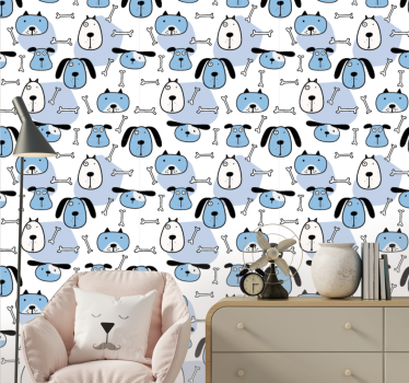 Lekne hundemønster hund tapet - Tenstickers