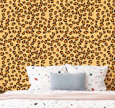 Leopardmønster leopard tapet - Tenstickers