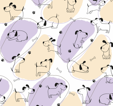 Mønster av nordiske hunder hund tapet - Tenstickers