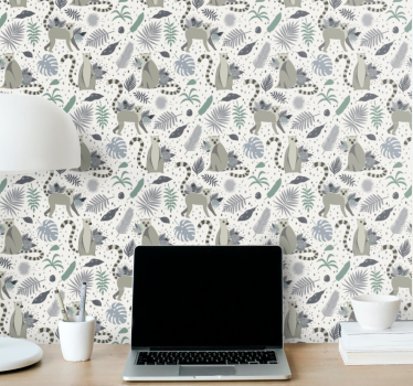 Mønstre for safaridyr tapet dyr - Tenstickers