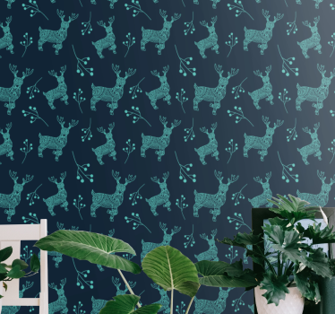 Naturinspirert motiv tapet dyr - Tenstickers