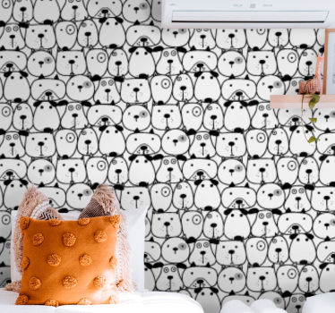 Skisserte kattedyr katt tapet - Tenstickers