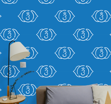 Symbol for det tredje øyet abstrakte tapet - Tenstickers
