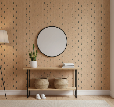 Tapet dyr jute beige imitasjon - Tenstickers