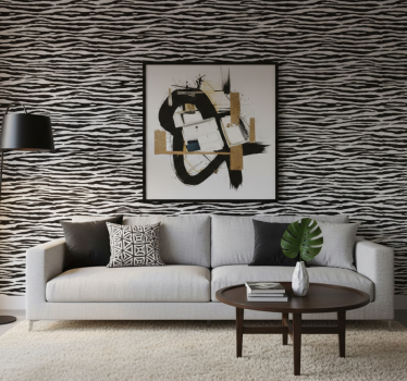 Tapet dyr med zebra striper - Tenstickers