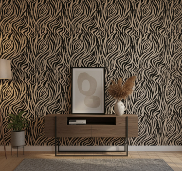 Tapet dyr med zebra stripet mønster - Tenstickers