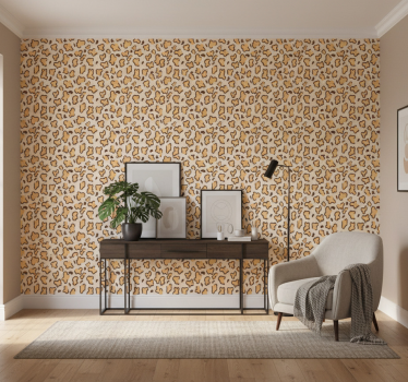 Tapet dyr store leopardformer - Tenstickers